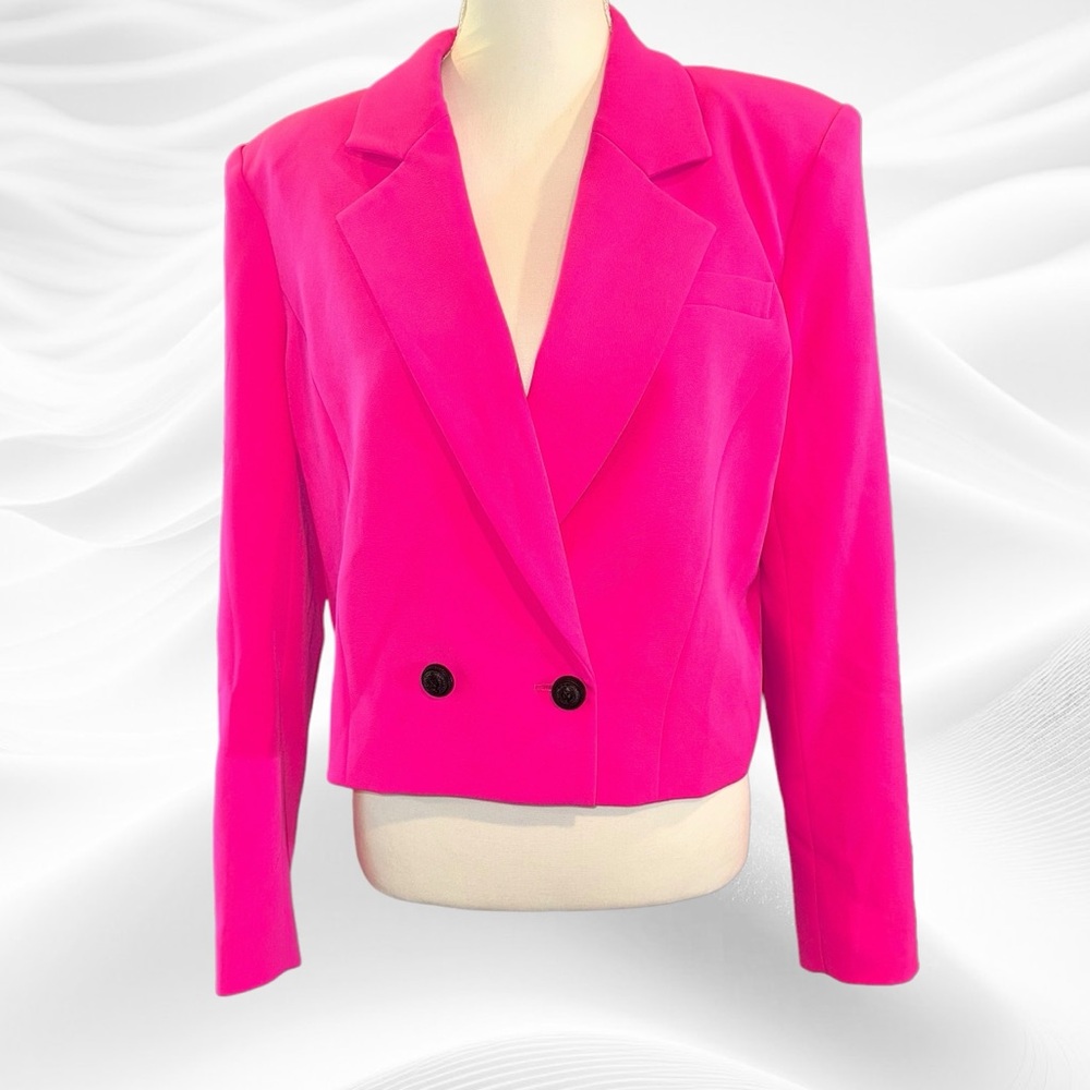 NEW Generation Love Clara Crepe Blazer size XL in Magenta Pink